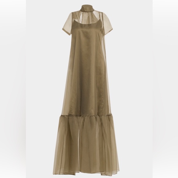 STAUD Dresses & Skirts - Staud Calluna Dress — Thyme — XS — New with tags never worn — NWT